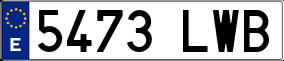 Trailer License Plate